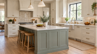 How Recessed Panel Cabinets and Colors Create a Balanced Kitchen Design