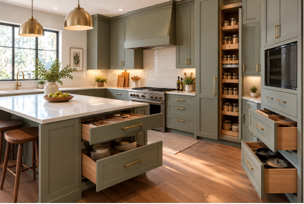 How Custom Kitchen Cabinets Improve Storage, Functionality, and Kitchen Design
